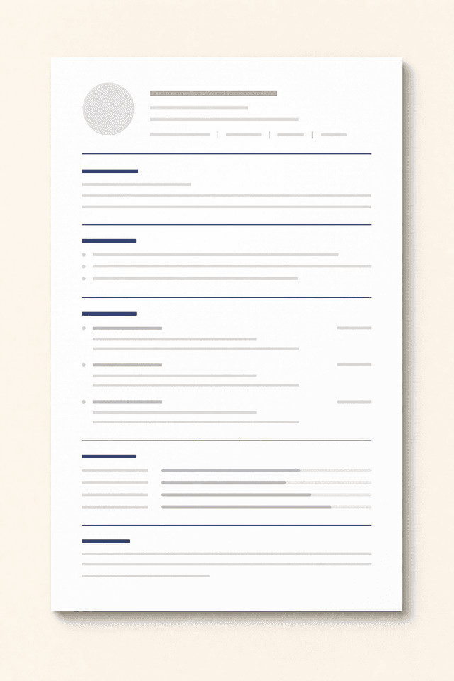 Classic Clean resume template