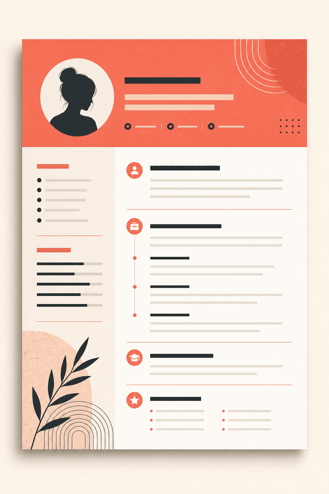 Creative Bold resume template
