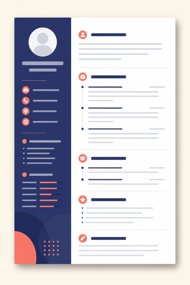 Modern Sidebar resume template