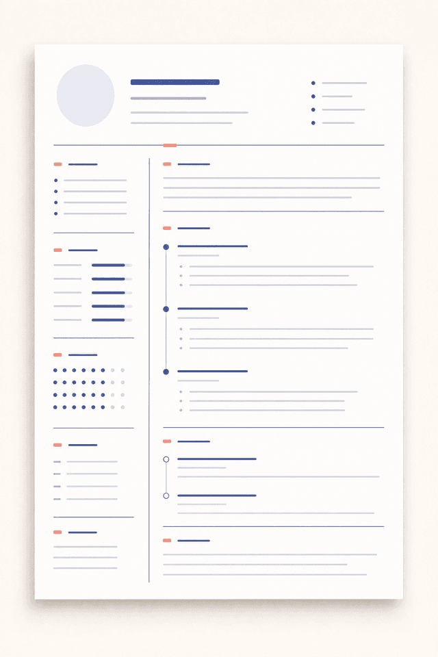 Tech Minimal resume template